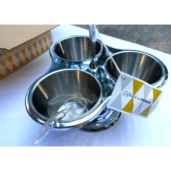 Irvinware Gourmet Susan condiments 3 bowl NEW - Picture 8 of 8